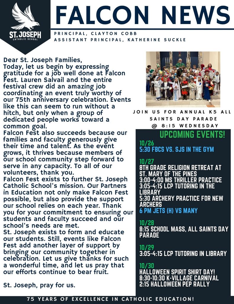 Falcon News, October 26, 2026, page 1